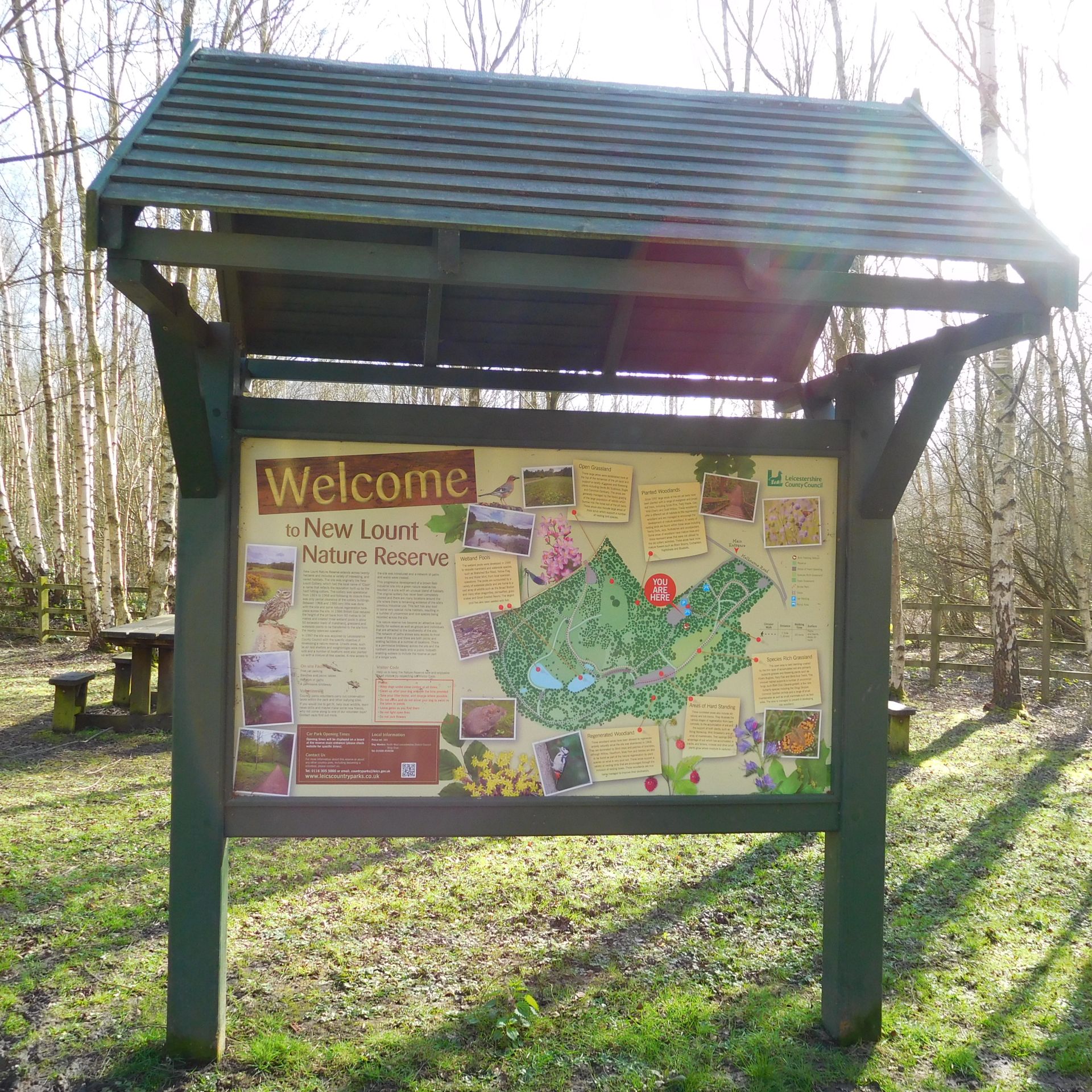 New Lount Nature Reserve Sign